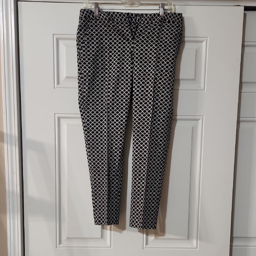 Amanda & Chelsea Geometric Black and White Women's Pants